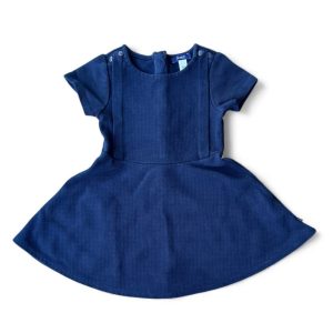 Robe bleu marine à manches courtes pour fille, marque Okaïdi, taille 3 ans, d'occasion