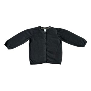 Gilet noir bébé H&M à manches longues avec fermeture boutonnée, taille 86 cm (24 mois), d'occasion
