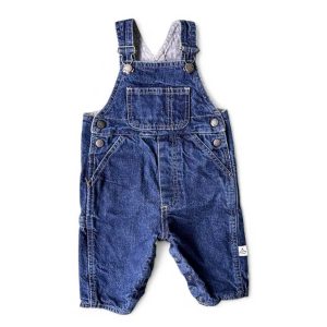 Salopette en jean bleu pour bébé Petit Bateau, taille 3 mois d'occasion