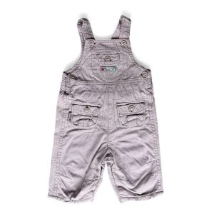Salopette bébé rayée beige Sergent Major avec poches à boutons, taille 3 mois, d'occasion