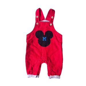 Salopette rouge en velours pour bébé, Catimini, avec poches et détails brodés, taille 12 mois, d'occasion