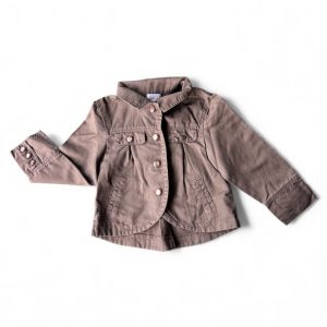 Veste officier kaki pour enfant, marque Obaïbi, avec boutons décoratifs sur le devant et aux poignets – taille 3 ans, d'occasion
