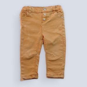Pantalon bébé garçon couleur abricot avec boutons et poches, style chino. Tape à l'oeil, 18 mois, d'occasion