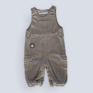 Salopette bébé en velours beige, salopette bébé sans manches avec poches, Gémo, 6 mois, d'occasion.