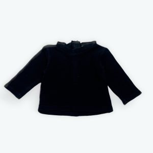 Sous-pull noir à manches longues avec col montant, Extenso, 6 mois d'occasion