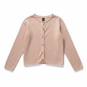 Gilet enfant rose à boutons, manches longues, style classique et confortable, marque Kiabi, 6 ans, d'occasion