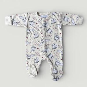 Pyjama 1 mois clair à manches longues avec motifs hiboux de Harry Potter. D'occasion