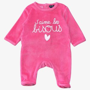 Dors-bien bébé fuchsia j’aime les bisous Kiabi 1 mois, d'occasion