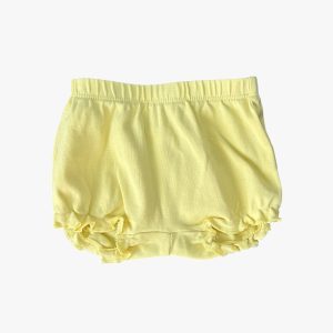 Bloomer bébé jaune pâle uni avec taille élastiquée et volants – H&M, 3 mois d'occasion