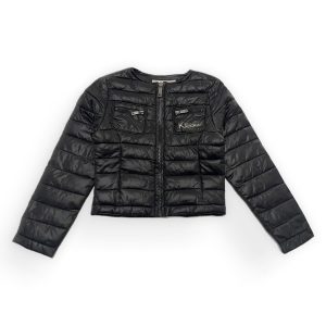 Doudoune enfant manches longues noire. Seconde main.