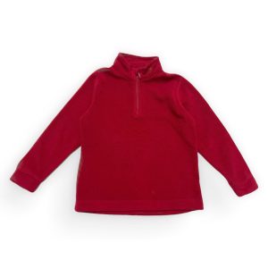 Sweat enfant manches longues polaire rouge. Seconde main.