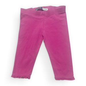 Corsaire legging enfant rose petites fronces au bas. Seconde main.