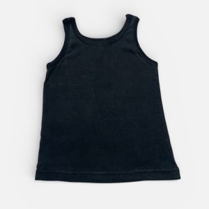 Débardeur enfant noir en maille. Seconde main.