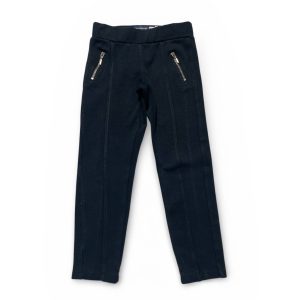 Pantalon jegging enfant noir, élastiqué à la taille. Seconde main.