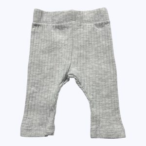 Legging bébé gris clair élastiqué à la taille. Seconde main.