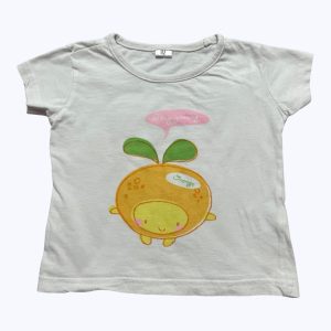 T-shirt enfant manches courtes blanc. Seconde main.