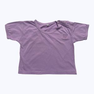 T-shirt bébé manches courtes parme. Seconde main.