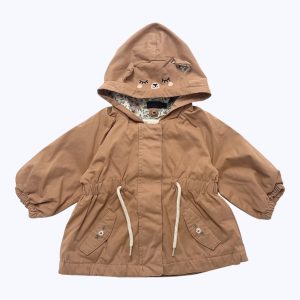 Manteau bébé camel manches longues. Seconde main.