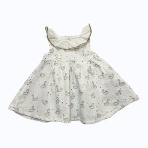 Robe bébé manches débardeur encolure volantée. Seconde main.