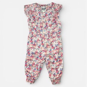 Combinaison longue bébé à fleurs roses, bleues et corail – Tape à l’Œil – 3 mois d'occasion