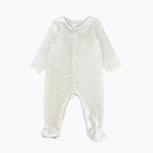 Dors-bien bébé beige côtelé avec ouverture avant, HEMA 3 mois d'occasion