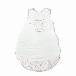 Gigoteuse bébé blanche avec pois, inscription My Sweet Friend, 0/6 mois, d'occasion