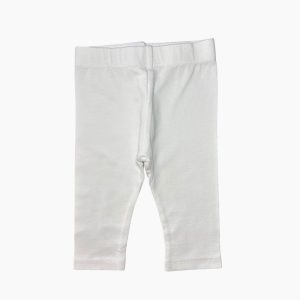 Legging bébé Kiabi blanc uni avec taille élastique – 6 mois, d'occasion