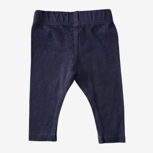 Legging bébé bleu marine uni avec taille élastique, Kiabi 3 mois, d'occasion