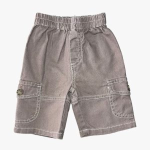 Pantalon large marron mauve pour bébé avec poches latérales et coutures apparentes, 6 mois, d'occasion