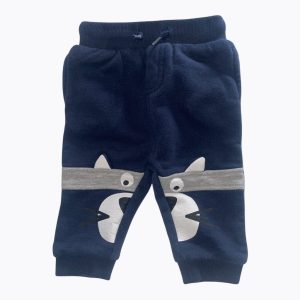 Pantalon bébé marine avec motif chat blanc – Orchestra – 6 mois, d'occasion
