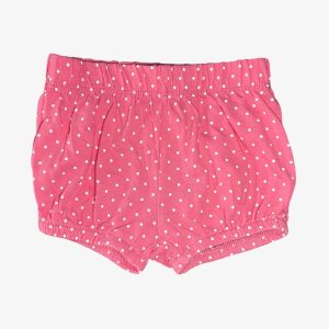 Short bébé ample rose avec pois blancs et taille élastique, 9 mois d'occasion