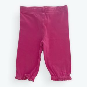 Legging bermuda bébé rose bas en dentelle élastiqué. Seconde main.