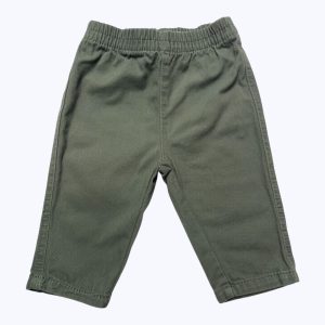 Pantalon bébé kaki taille élastiquée. Seconde main.