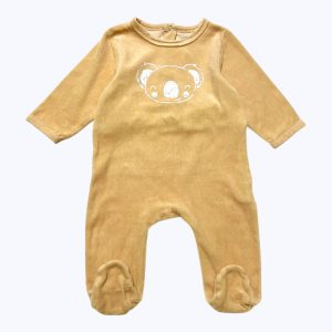 Dors bien bébé manches longues jaune aurore. Seconde main.