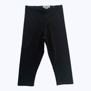 Legging 3/4 enfant noir élastiqué à la taille. Seconde main.