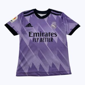 T-shirt enfant manches courtes violet, foot BEZEMA; Seconde main.