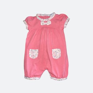 Barboteuse rose corail 6 mois cocoon