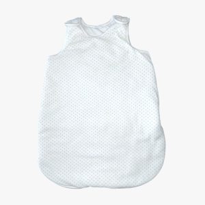 Gigoteuse bébé blanche avec petits pois gris, Bout'chou, 0/3 mois d'occasion