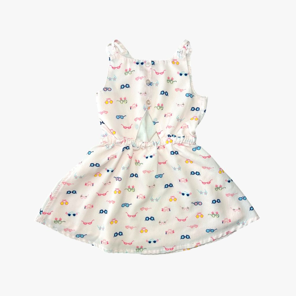 Robe bébé rose avec imprimé lunettes colorées, Orchestra, 3 ans d'occasion