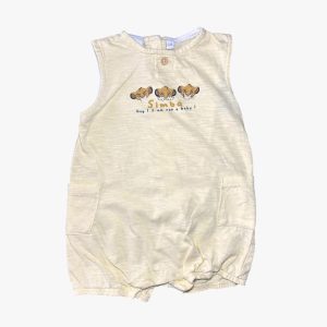 Barboteuse jaune avec motifs Simba, 12 mois Disney, d'occasion