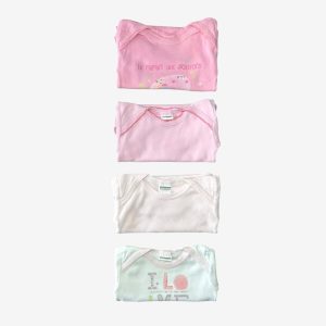 Lot de 4 bodies 6 mois Absorba, d'occasion