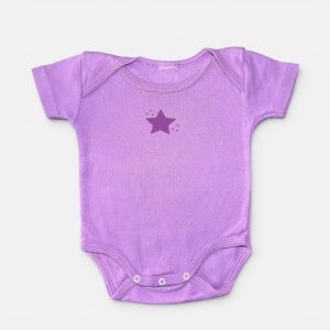 Body violet avec étoile, 3 mois d'occasion
