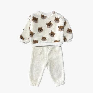 Ensemble polaire motifs renard 12 mois Kiabi, d'occasion