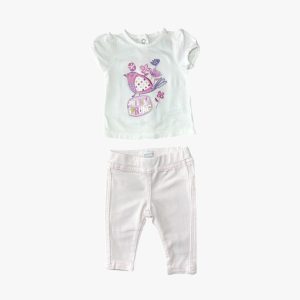 Ensemble fille t-shirt Prémaman et pantalon Briche, 1 mois d'occasion