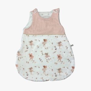 Gigoteuse blanche et rose petites souris, 0/6 mois d'occasion