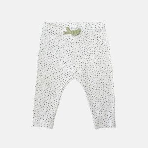 Legging blanc à pois, 6 mois Obaibi, d'occasion