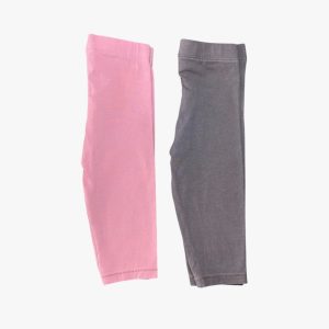 Lot leggings bébé rose et gris avec taille élastique, Orchestra 9 mois d'occasion