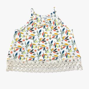 Débardeur à motifs avec dentelle, 3 ans d'occasion