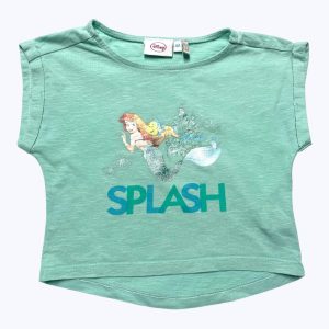 T-shirt enfant manches courtes sérigraphie la petite sirène. Seconde main.