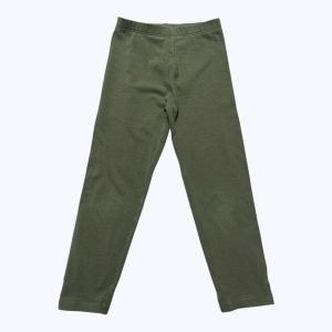 Legging enfant kaki élastique à la taille. Seconde main.